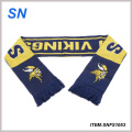 100% Acrylic Knitted Jacquard Company Logo Scarf